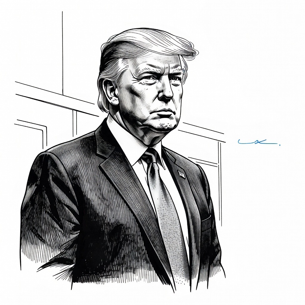 Illustration for: U.S. President Donald Trump Attends G7 Summit in France Amid Iran Conflict