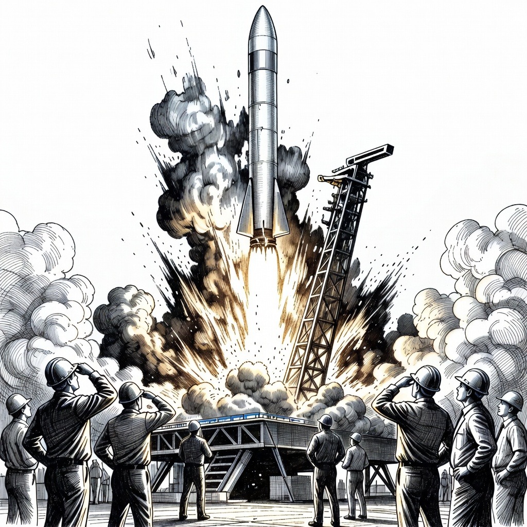 Illustration for: SpaceX Reaches $2 Trillion Market Capitalization Following Record Public Offering