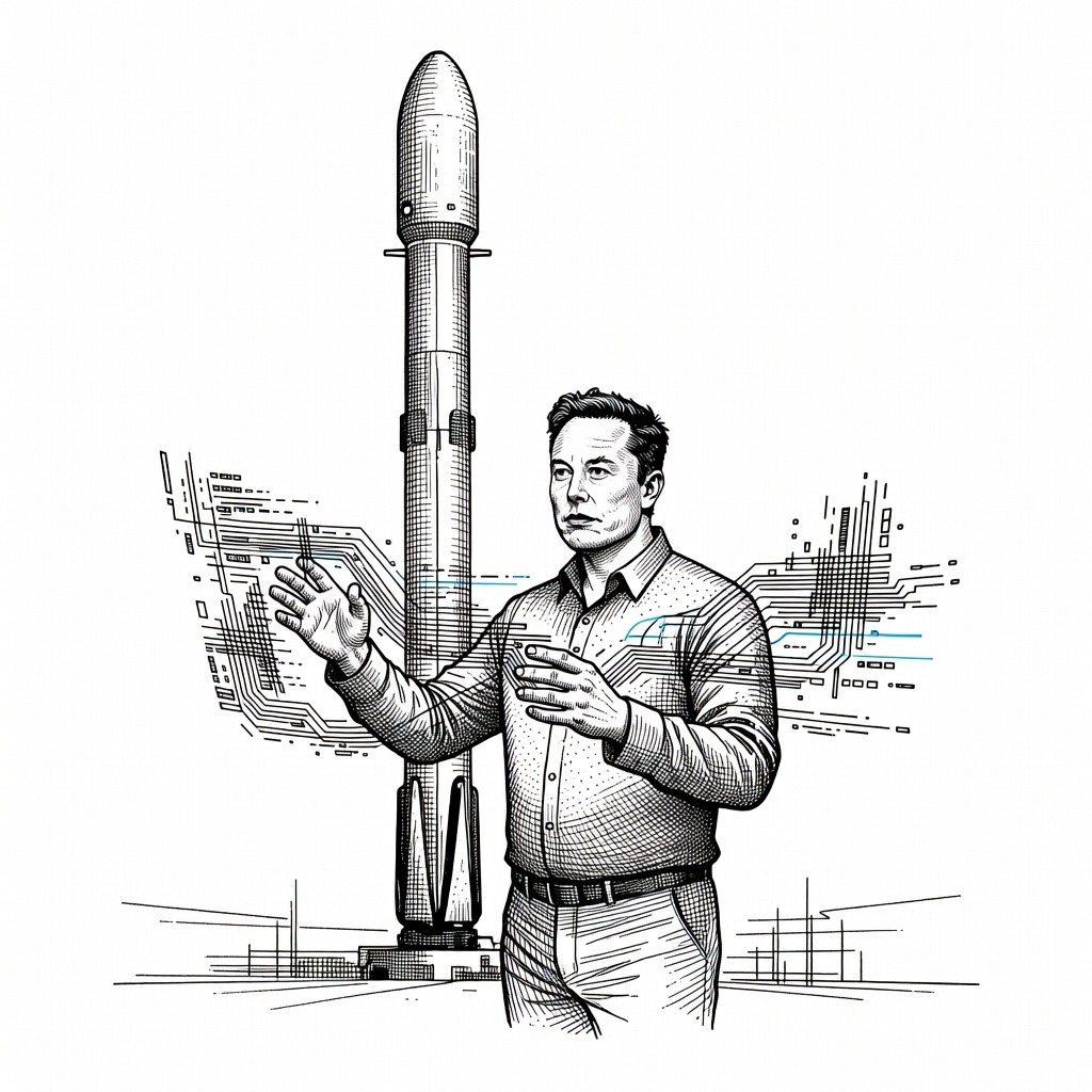 Illustration for: SpaceX to Acquire AI Startup Cursor for $60 Billion Following Recent IPO