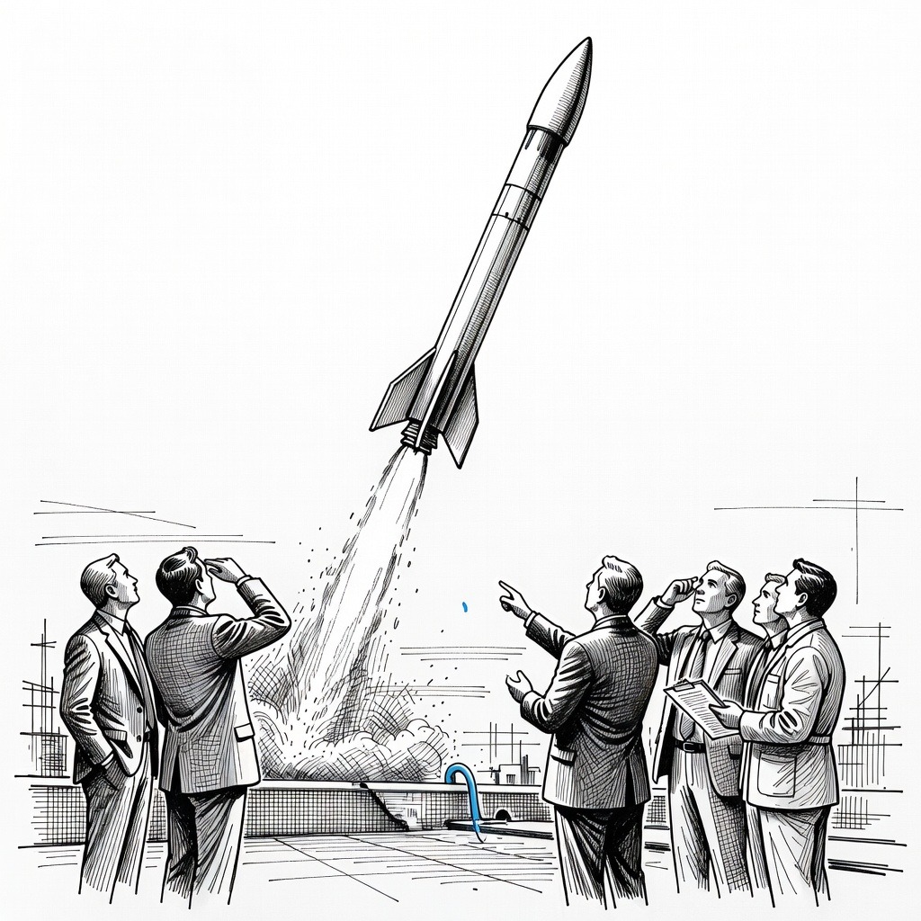Illustration for: SpaceX Reaches $2.5 Trillion Valuation Following Initial Public Offering