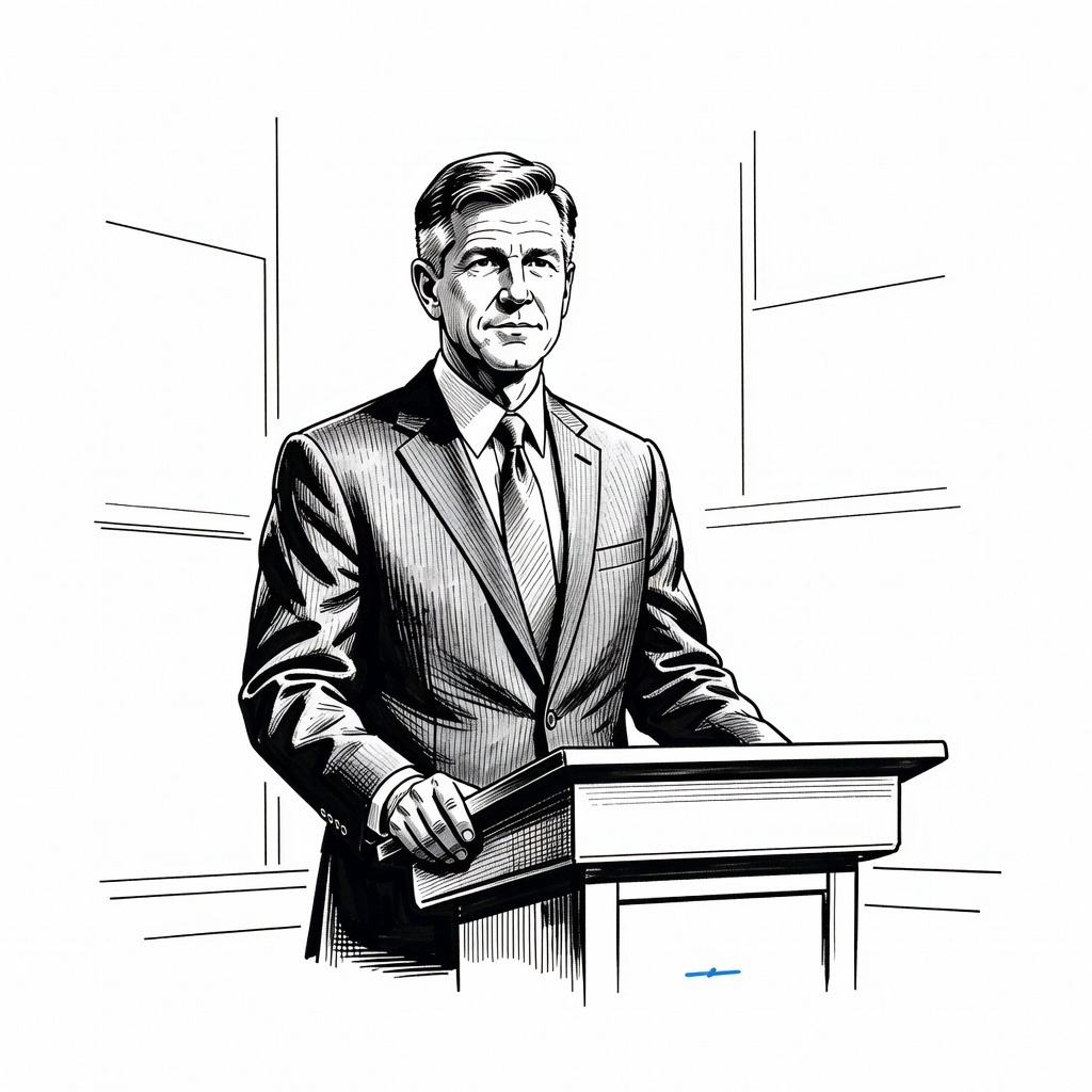 Illustration for: Former Governor Roy Cooper Campaigns for 2026 North Carolina Senate Seat