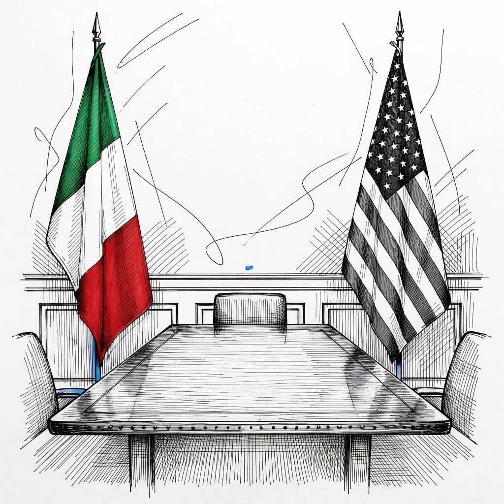 Illustration for: Italy Cancels Envoy's U.S. Visit Amid Dispute Over Trump's G7 Remarks