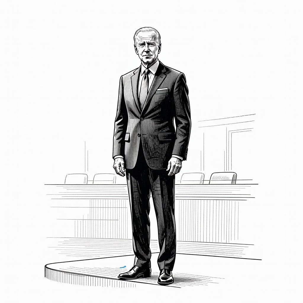 Illustration for: Former Presidents Attend Barack Obama Presidential Center Dedication in Chicago