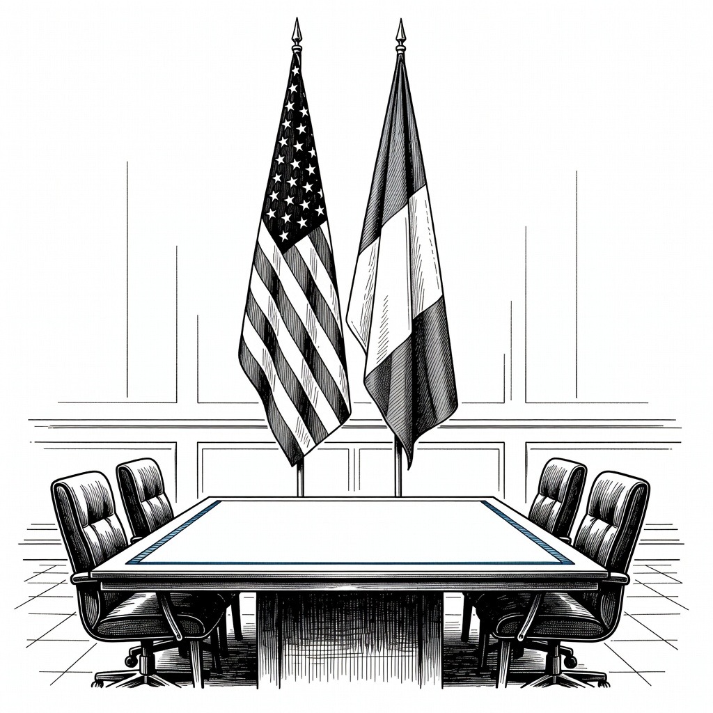 Illustration for: US President Trump and Italian PM Meloni Clash Over G7 Summit Claims