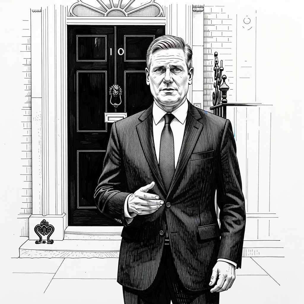 Illustration for: UK Prime Minister Keir Starmer Announces Resignation