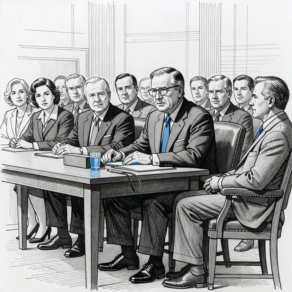 Illustration for: Former Federal Reserve Chairman Alan Greenspan Dies at 100