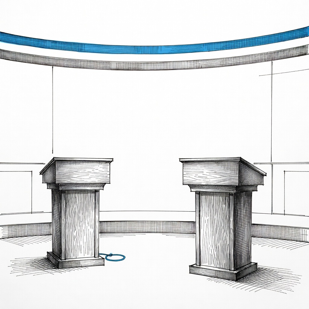 Illustration for: Maine Senate Candidates Clash Over Controversies in Closely Contested Race