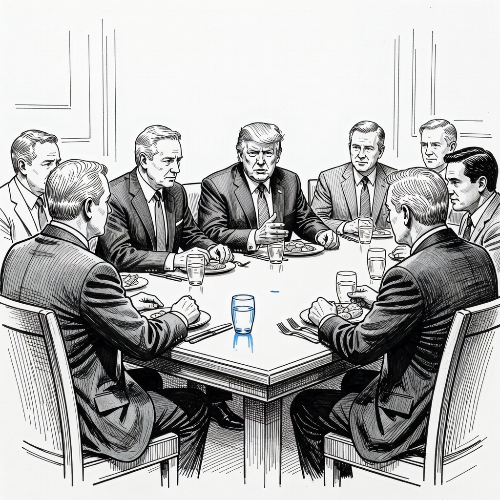 Illustration for: Senate Republicans to Meet with Trump over Voter Legislation and Filibuster Rules