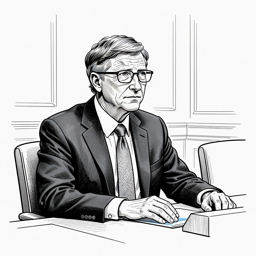 Illustration for: House Oversight Committee Releases Epstein Probe Transcripts for Bill Gates and Lesley Groff