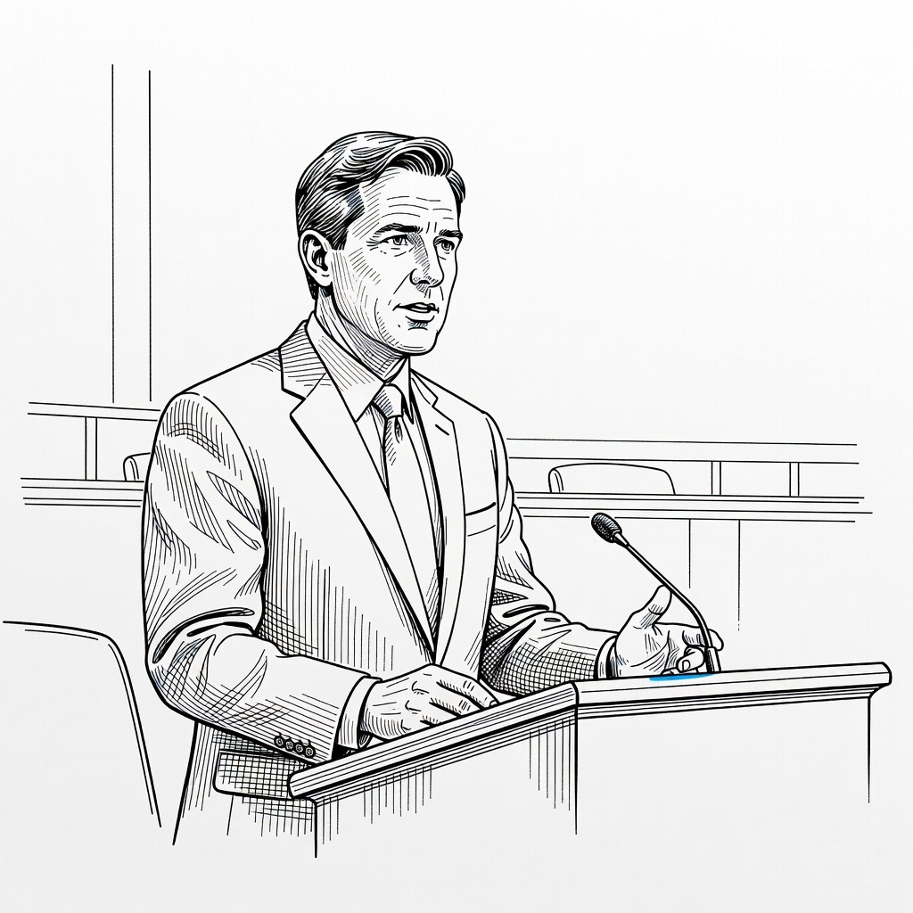 Illustration for: Representative Tom Kean Jr. Returns to Congress, Discloses Treatment for Depression