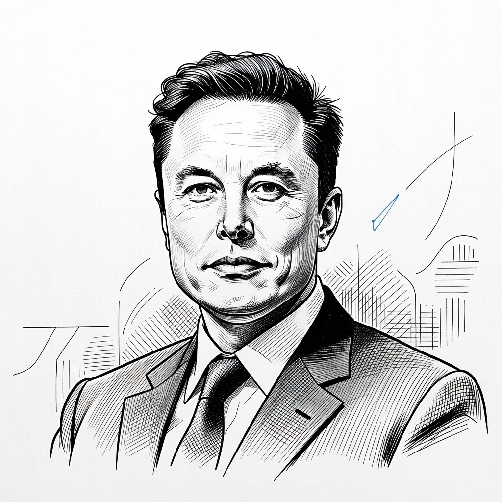 Illustration for: Tesla Shares Fall 7% Despite Exceeding Second-Quarter Delivery Expectations