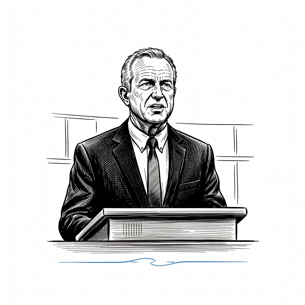 Illustration for: Health Secretary Robert F. Kennedy Jr. Initiatives Draw Criticism and Restructuring at Federal Health Agencies