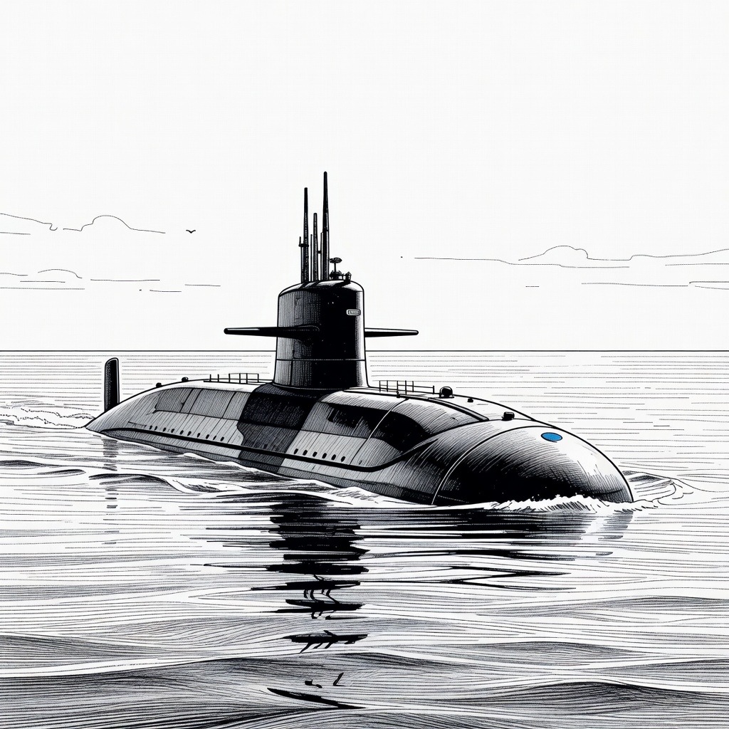 Illustration for: China Test-Fires Submarine-Launched Ballistic Missile into the Pacific