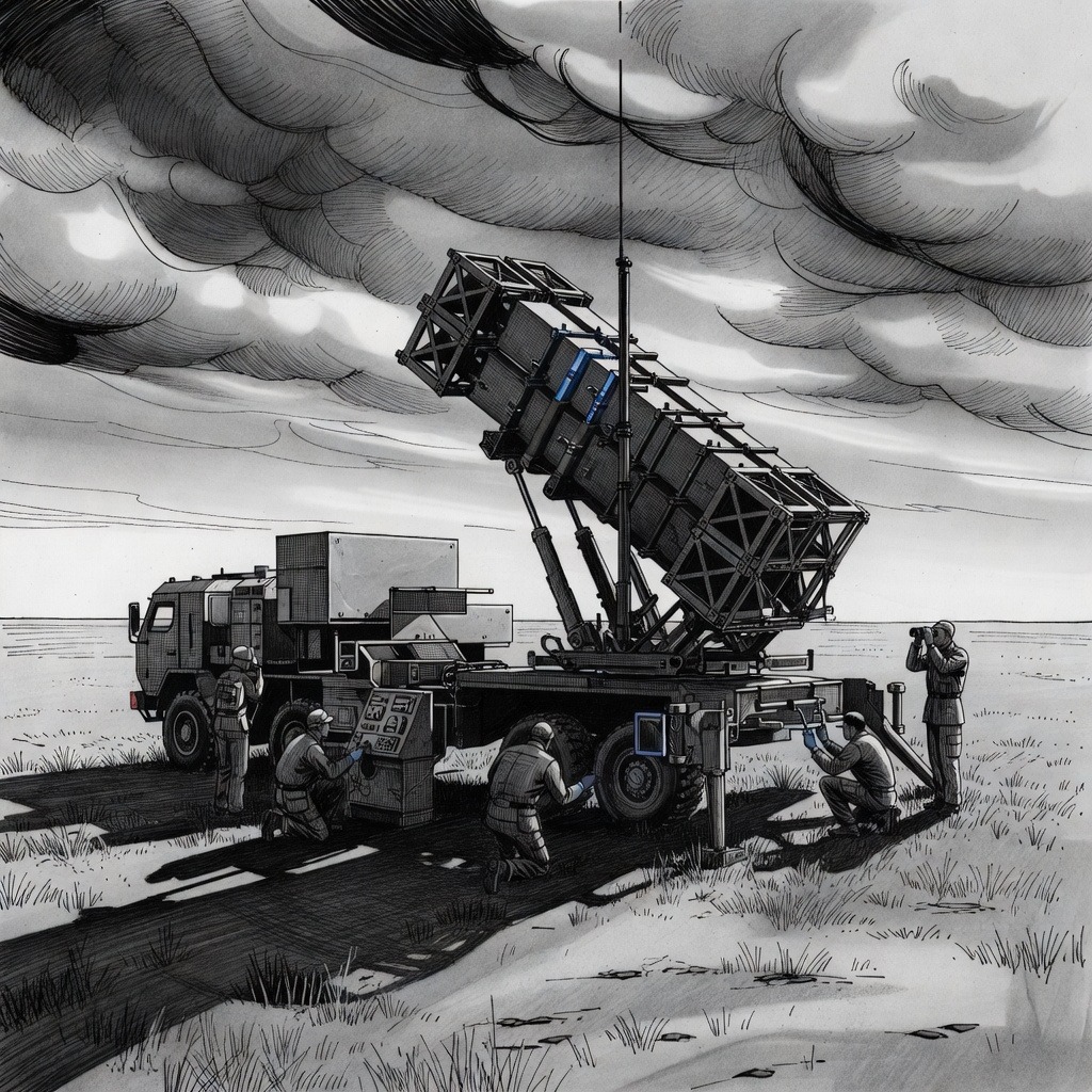 Illustration for: Trump Announces Plan to Grant Ukraine Production License for Patriot Interceptors