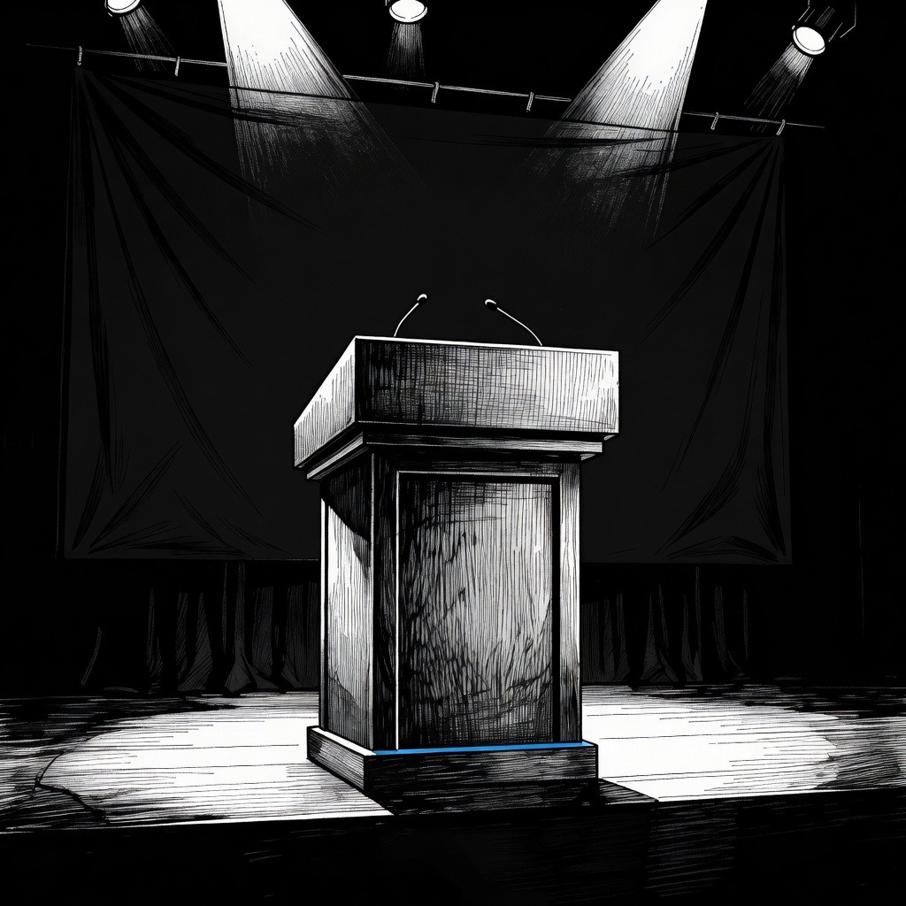 Illustration for: Michigan Senate Candidates Debate Foreign Policy and Policing as Primary Approaches
