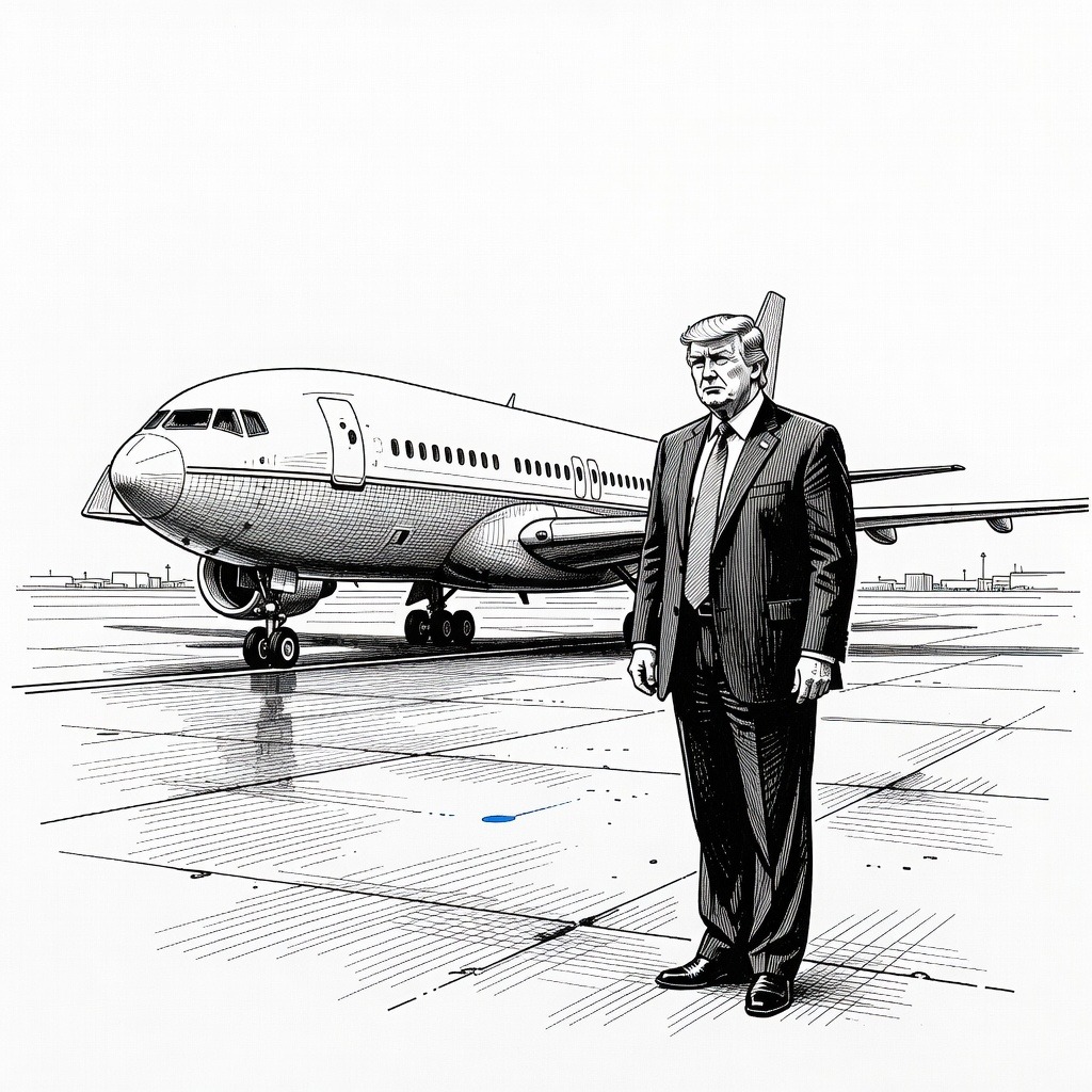 Illustration for: Palm Beach International Airport Renamed for Donald Trump
