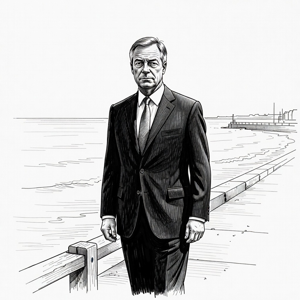 Illustration for: Nigel Farage Resigns Parliamentary Seat to Trigger By-Election Against Satirical Candidates