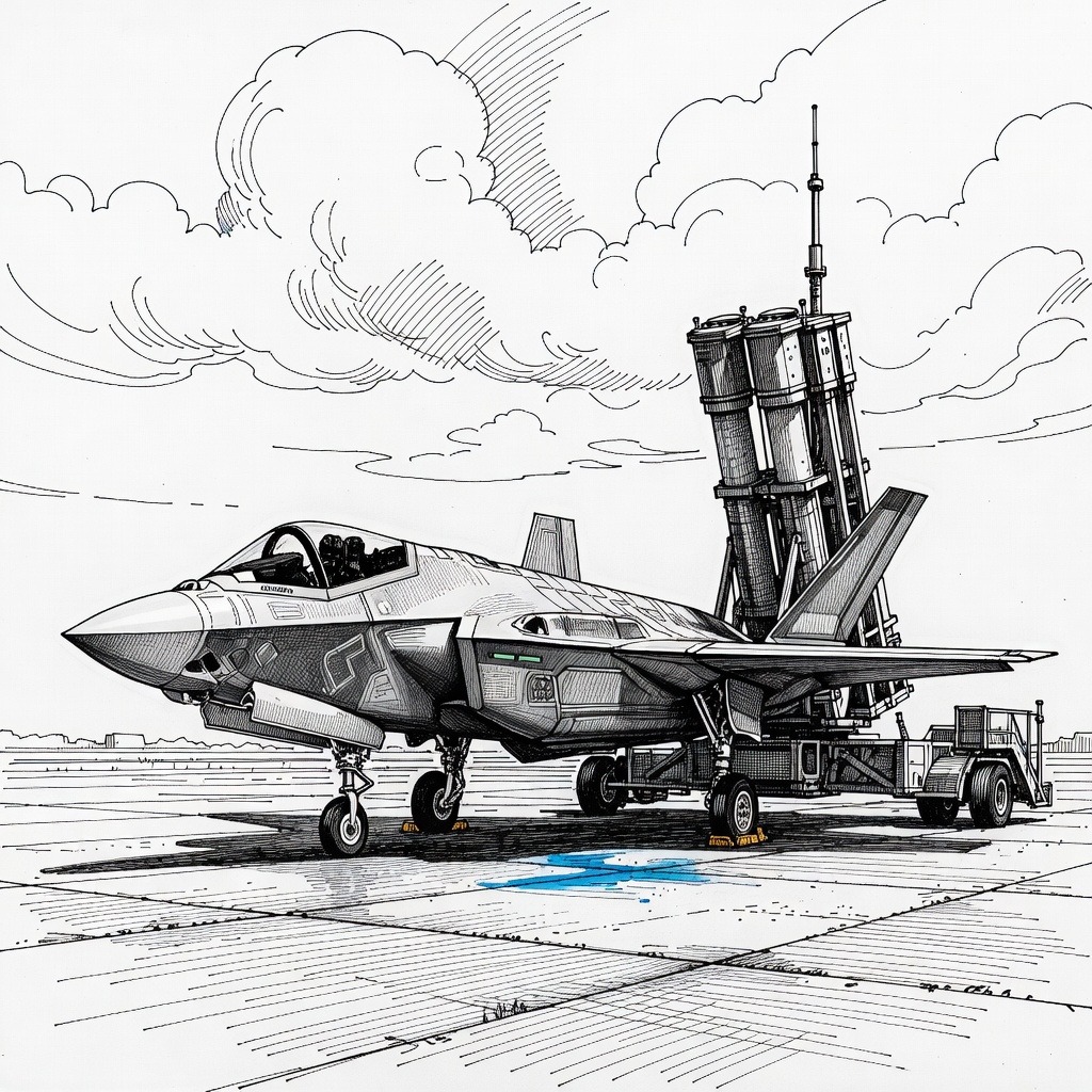 Illustration for: Trump Signals Potential U.S. Military Tech Transfers to Ukraine and Turkey at NATO Summit