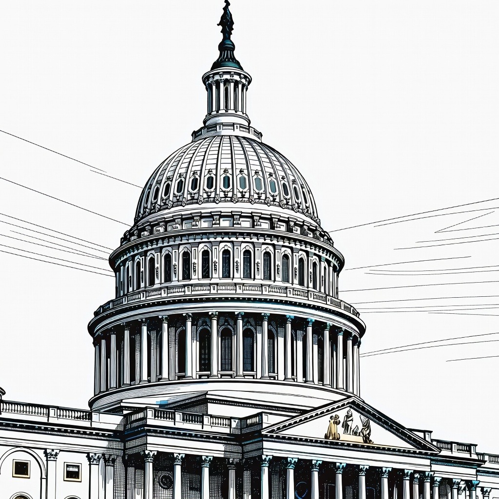 Illustration for: Acting Attorney General Todd Blanche Faces Senate Judiciary Confirmation Hearing