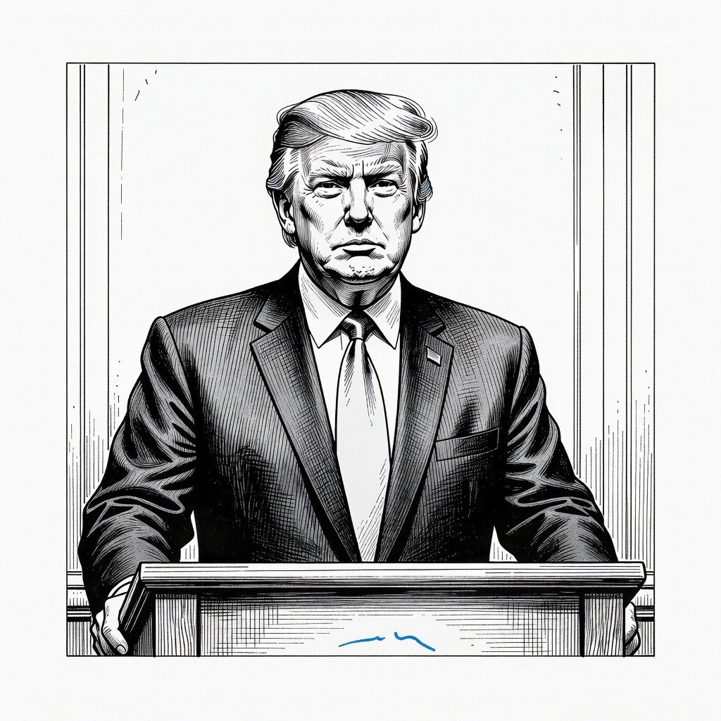 Illustration for: Trump Criticizes New York Governor Over AI Data Center Moratorium
