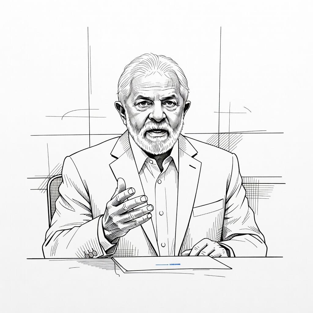 Illustration for: US Imposes 25 Percent Tariffs on Brazilian Imports Over Trade Dispute