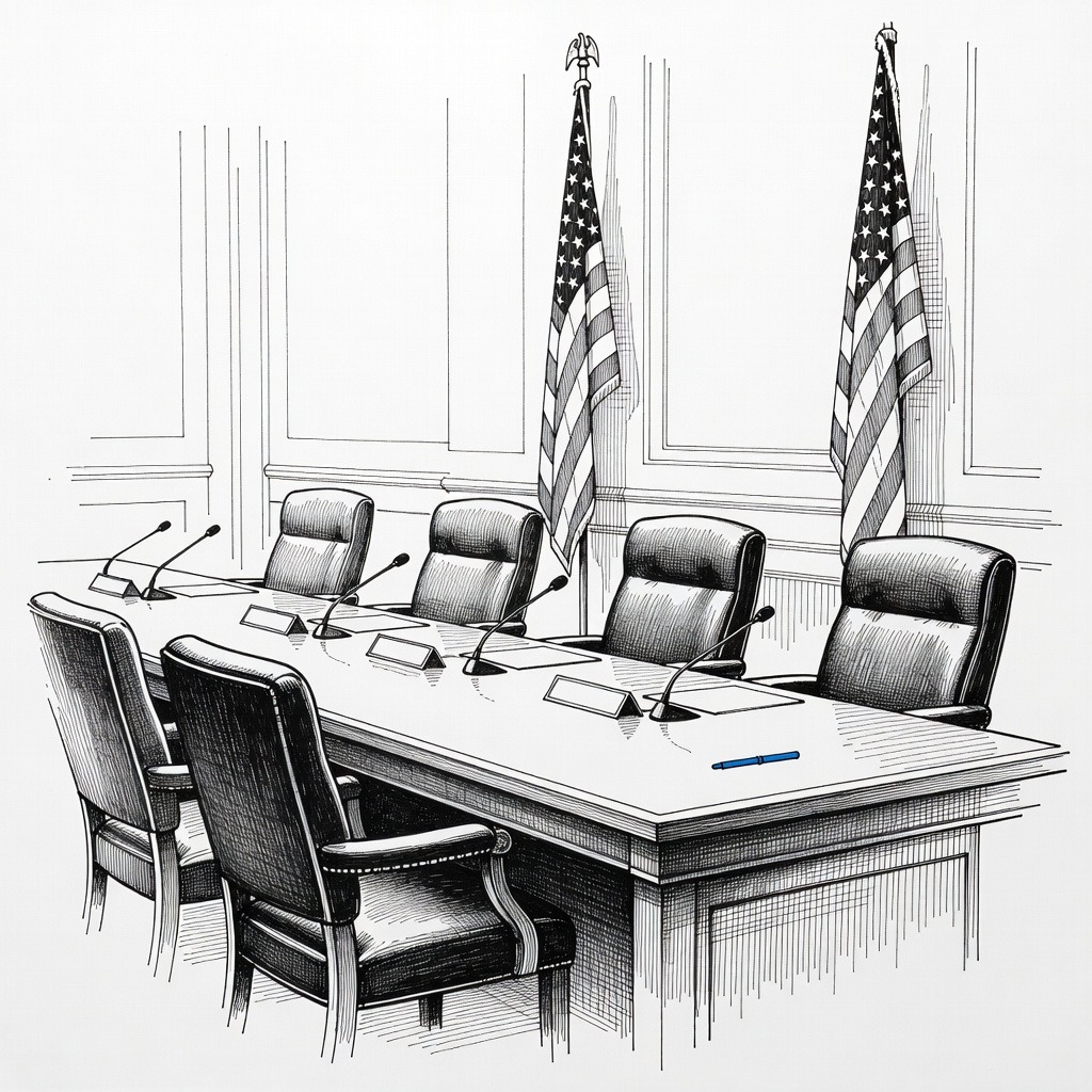 Illustration for: Warsh Faces Congressional Questions on Inflation in First Hearings as Fed Chair