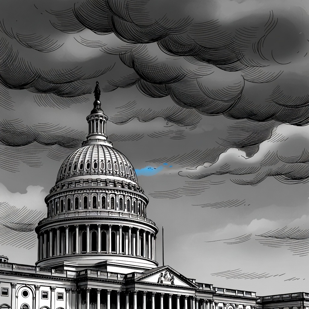 Illustration for: Senate Confirmation Hearings for Acting Attorney General Todd Blanche Spark Heated Debates