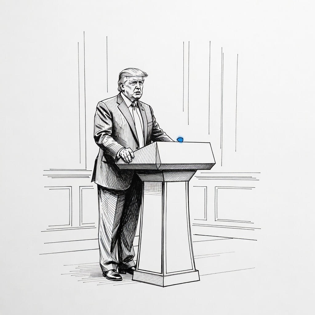 Illustration for: China rejects Trump's election interference allegations following White House address