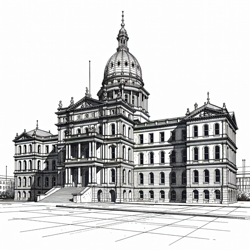 Illustration for: Michigan Democratic Senate Candidates Campaign Ahead of August Primary