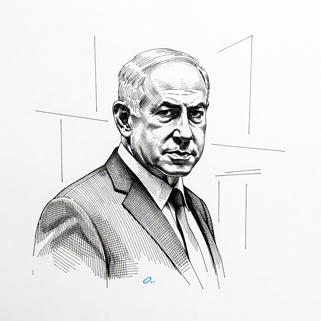 Illustration for: New York City Explores Legality of Potential Arrest of Israeli Prime Minister Benjamin Netanyahu