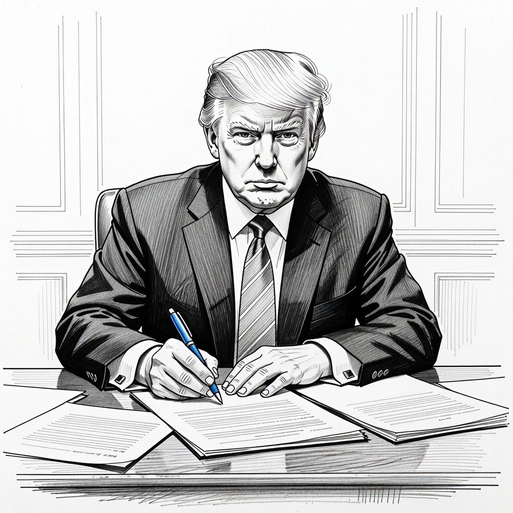 Illustration for: United States to Impose 50 Percent Tariffs on Various Canadian Goods