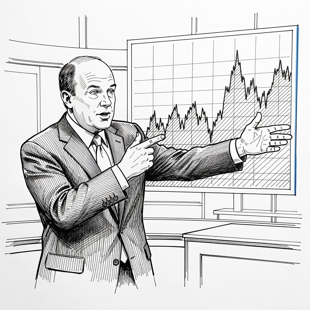 Illustration for: Market Commentator Recommends Diversification Outside Tech Amid AI Volatility