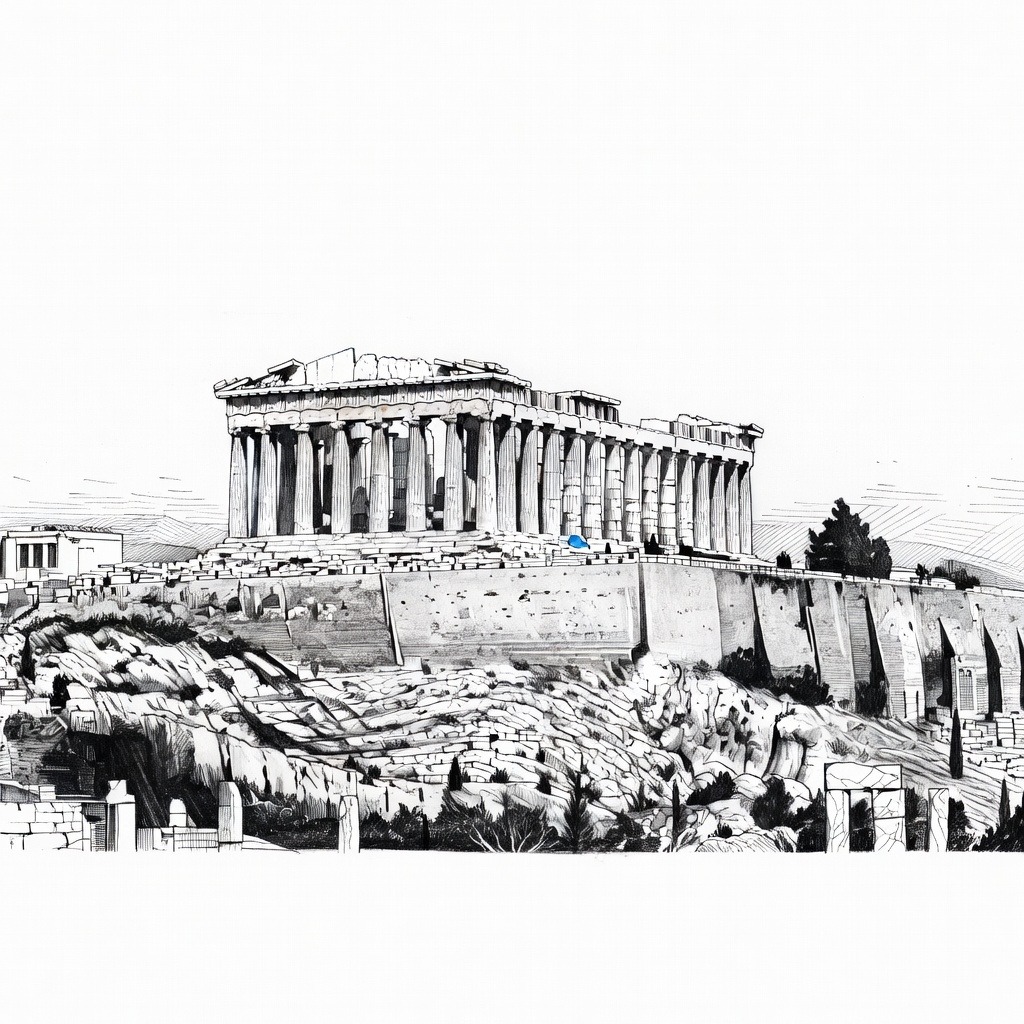 Illustration for: Two Tourists Wounded in Knife Attack Near Athens Acropolis