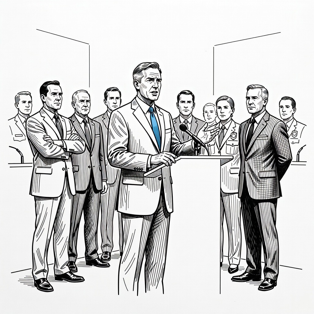 Illustration for: DHS and Newspaper Dispute Alleged Policy Change as Border Czar Pushes for ICE Body Cameras