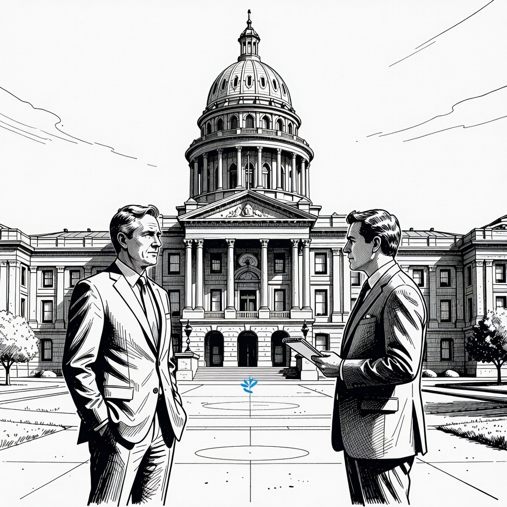 Illustration for: Trump-Backed Candidates Mark Lamb and Jay Feely Win Arizona Republican Primaries
