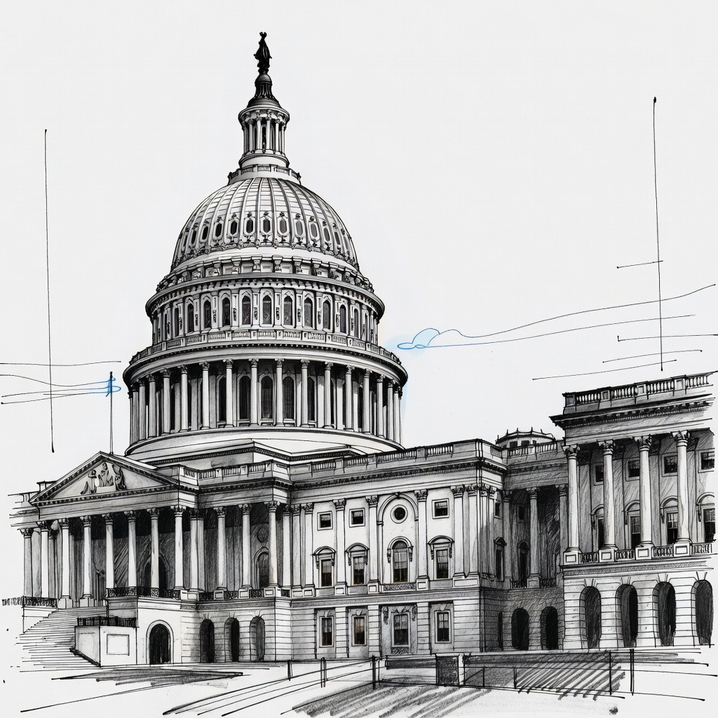 Illustration for: House Passes Stopgap Funding Bill to Extend Government Operations Through December