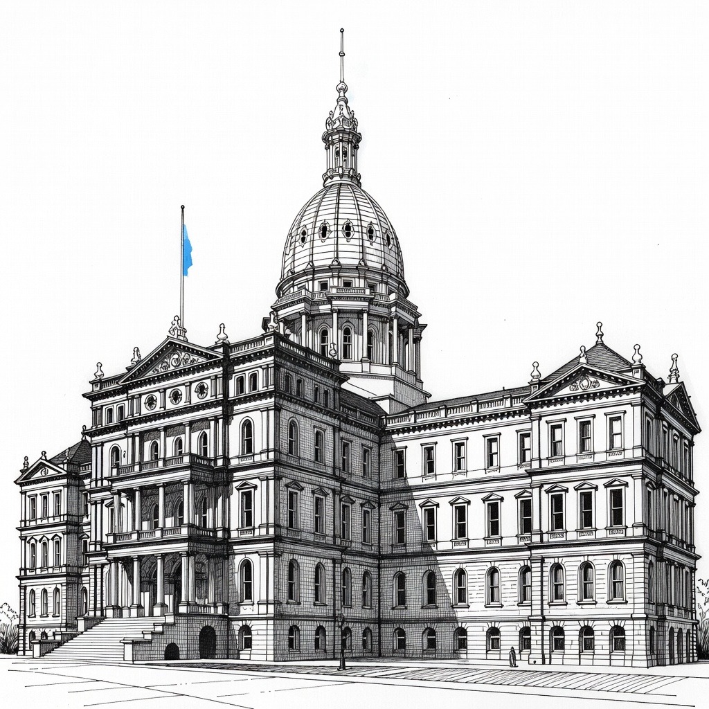 Illustration for: Michigan Democratic Senate Primary Highlights Division Over Endorsements and Candidate Records