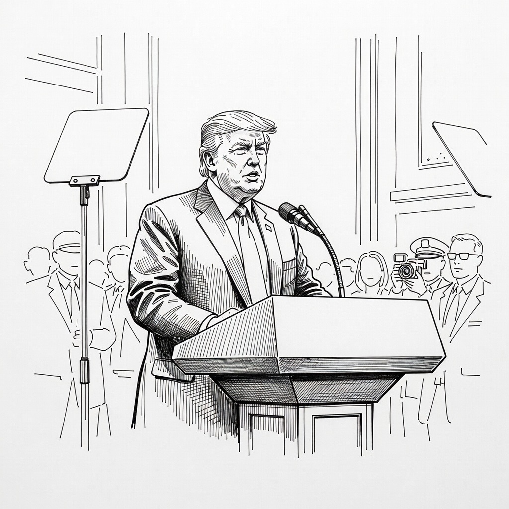 Illustration for: Heightened Security Set for Rescheduled White House Correspondents' Dinner