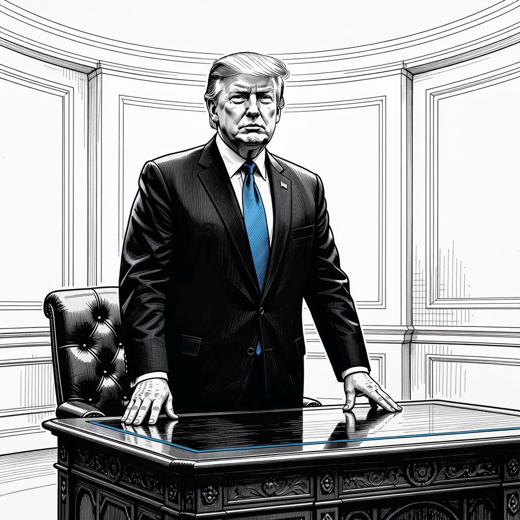 Illustration for: Trump to Meet with Zelenskyy and Netanyahu in Washington Amid Regional Tensions