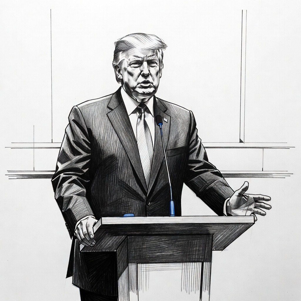 Illustration for: Trump Announces Gaza Disarmament Agreement Under Multi-Nation Peace Plan