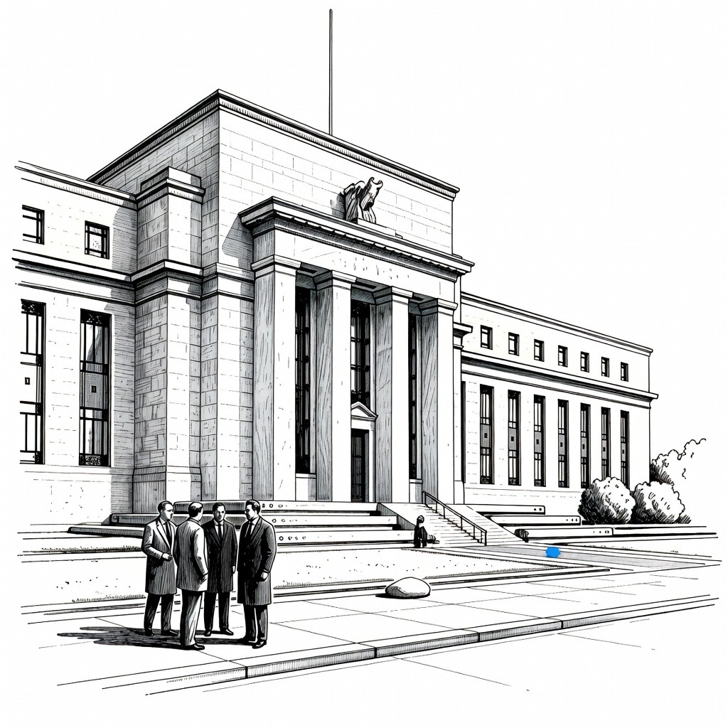 Illustration for: Federal Reserve Holds Rates Steady Prompting Market Volatility and Mixed Investor Signals