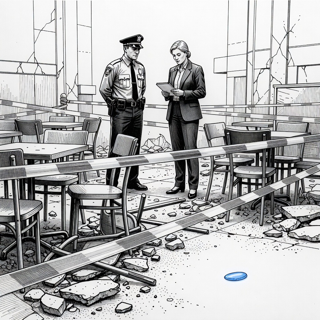 Illustration for: Explosion at Central Moscow Restaurant Kills Three, Injures 21