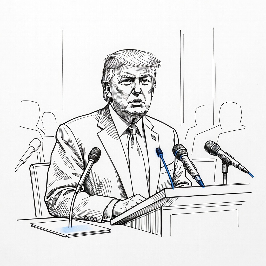 Illustration for: Trump Claims US-Iran Talks to Begin as Tehran Denies Direct Negotiations