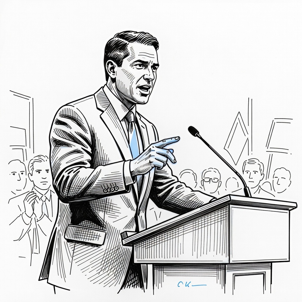 Illustration for: Michigan Primaries Highlight Ideological Divide as Progressive Candidates Gain High-Profile Backing