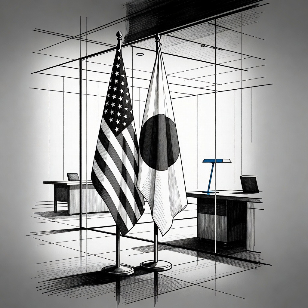 Illustration for: United States and Japan Conduct Coordinated Intervention to Support Yen
