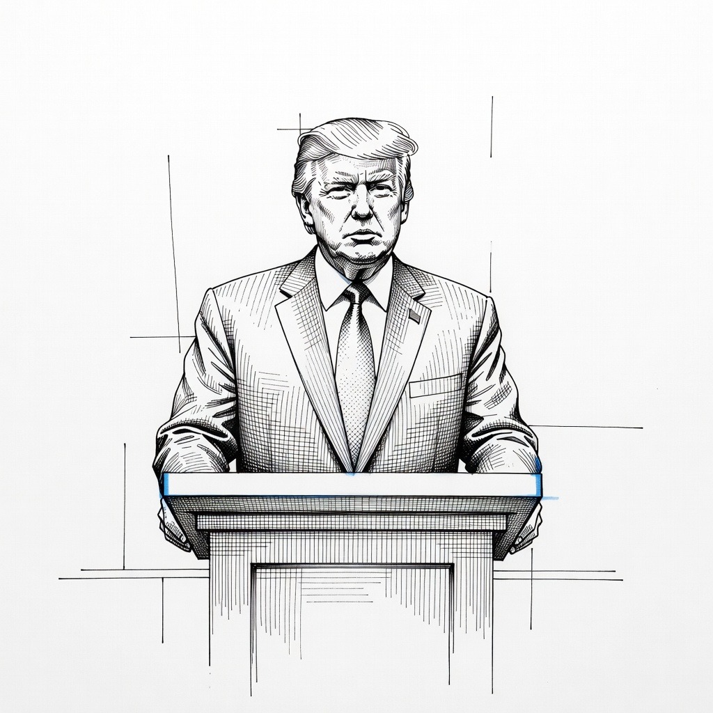 Illustration for: Twenty-Five States Sue Trump Administration Over Global Tariffs