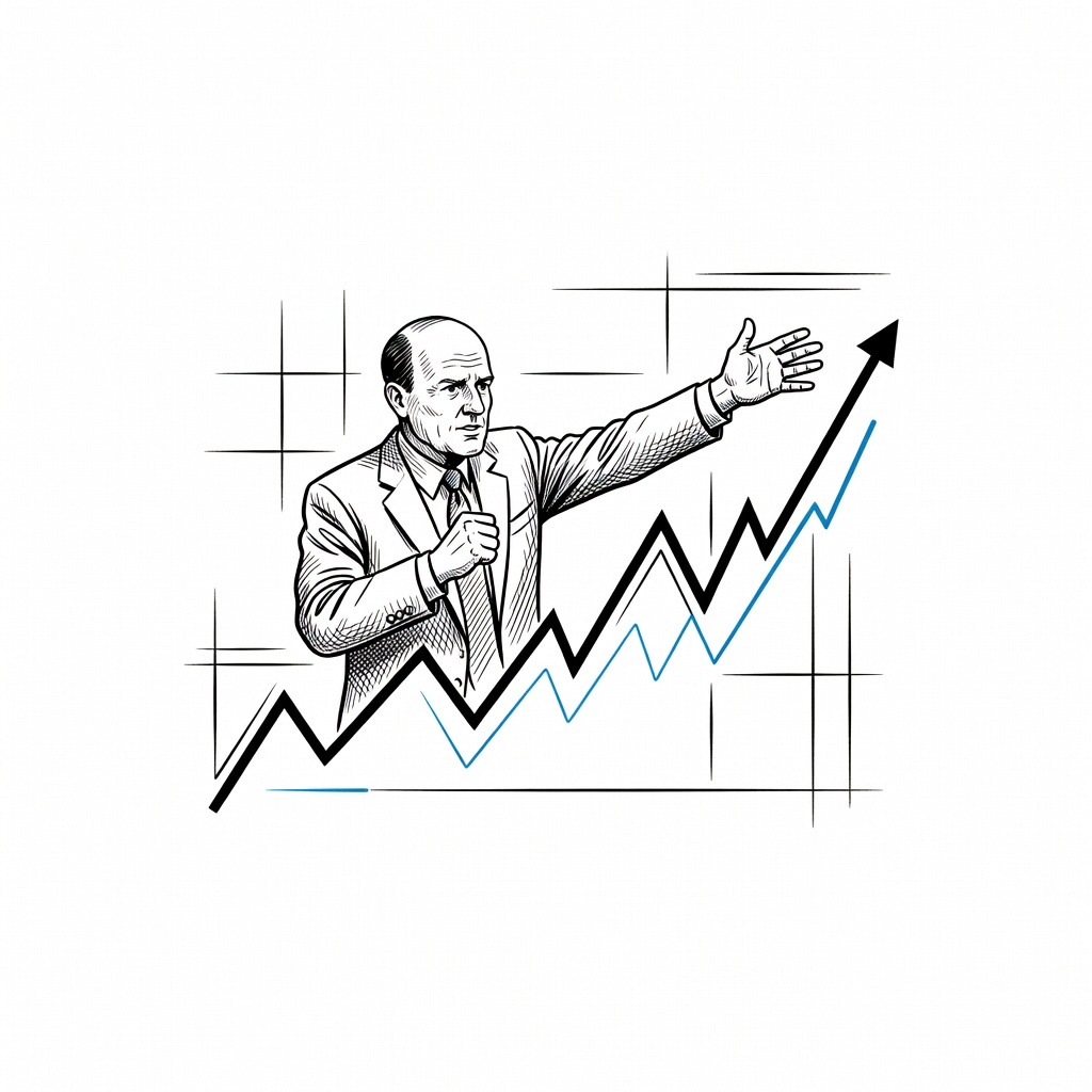 Illustration for: Tech Stocks Rally After Collapse and Liquidation of AI Hedge Fund