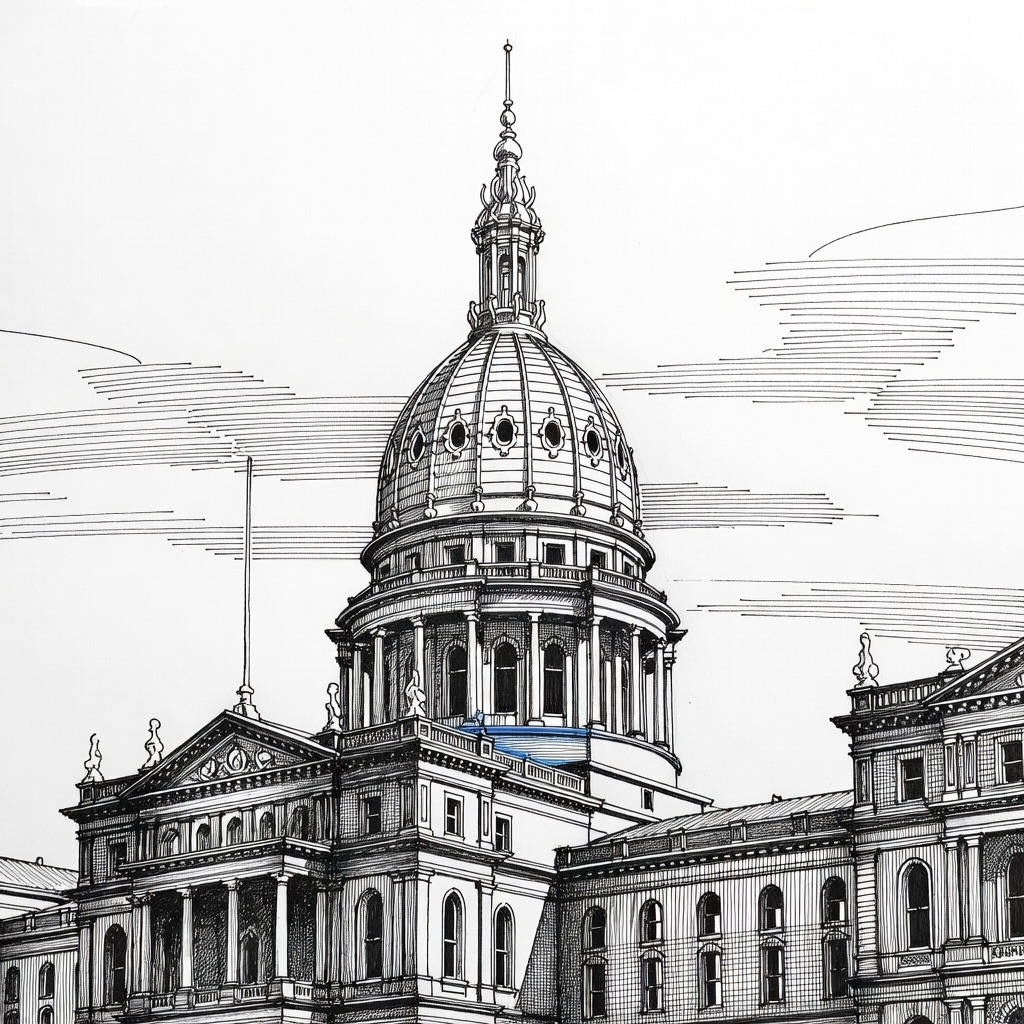 Illustration for: Abdul El-Sayed Wins Narrow Victory in Michigan Democratic Senate Primary