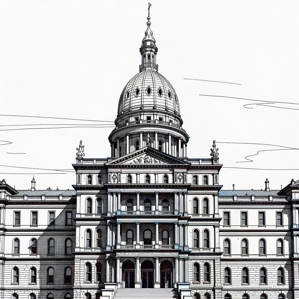 Illustration for: Dropped-Out Candidate Wins Michigan Republican House Primary