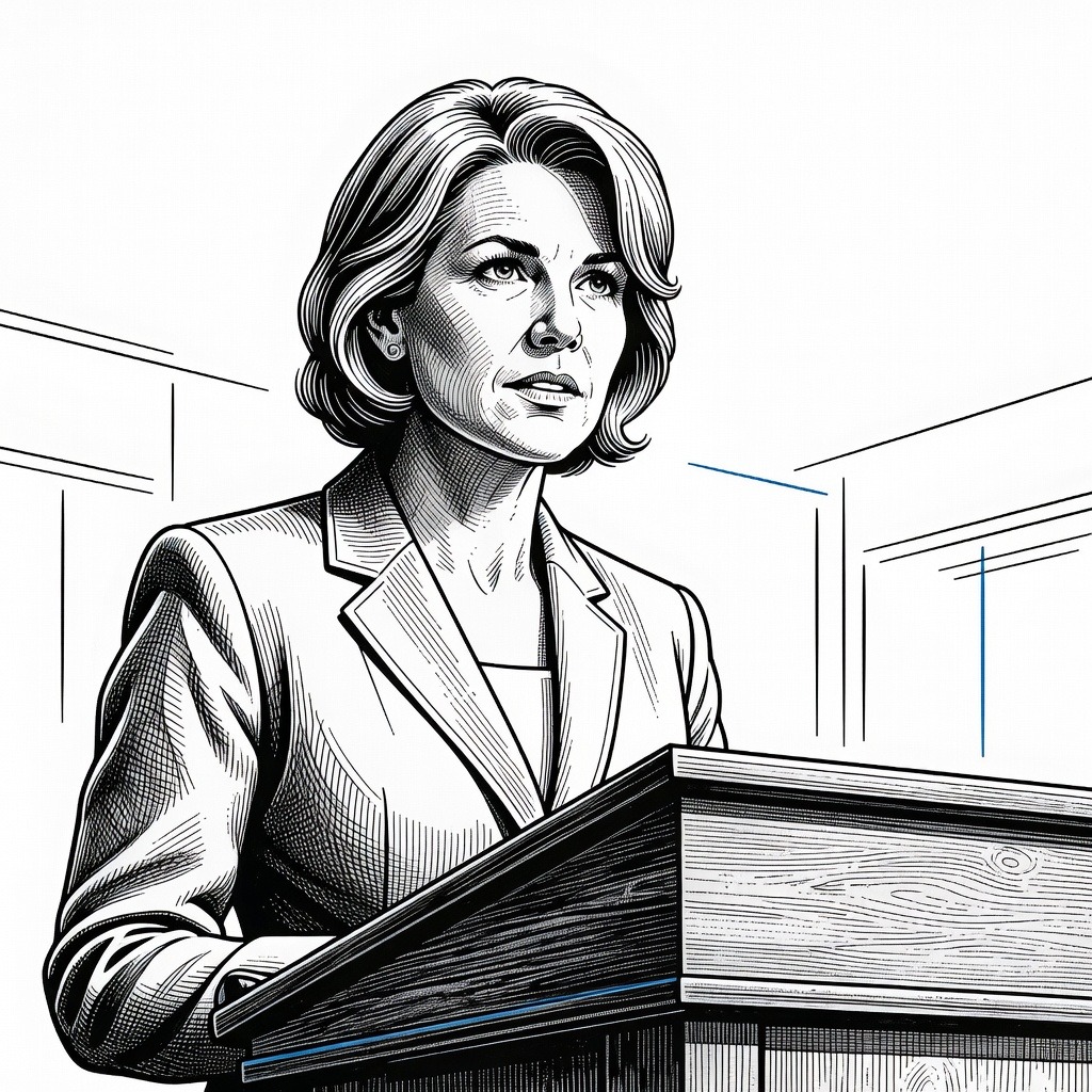Illustration for: Senator Murkowski Opposes Attorney General Nominee Todd Blanche, Threatening Confirmation